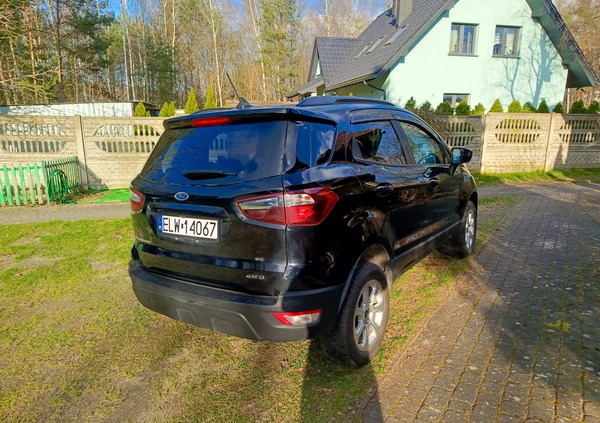 Ford EcoSport cena 53500 przebieg: 114200, rok produkcji 2018 z Ustroń małe 704